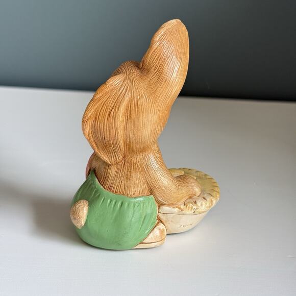 PENDELFIN HAND PAINTED STONECRAFT - PIEFACE - MADE IN ENGLAND 4" - Picture 6 of 8
